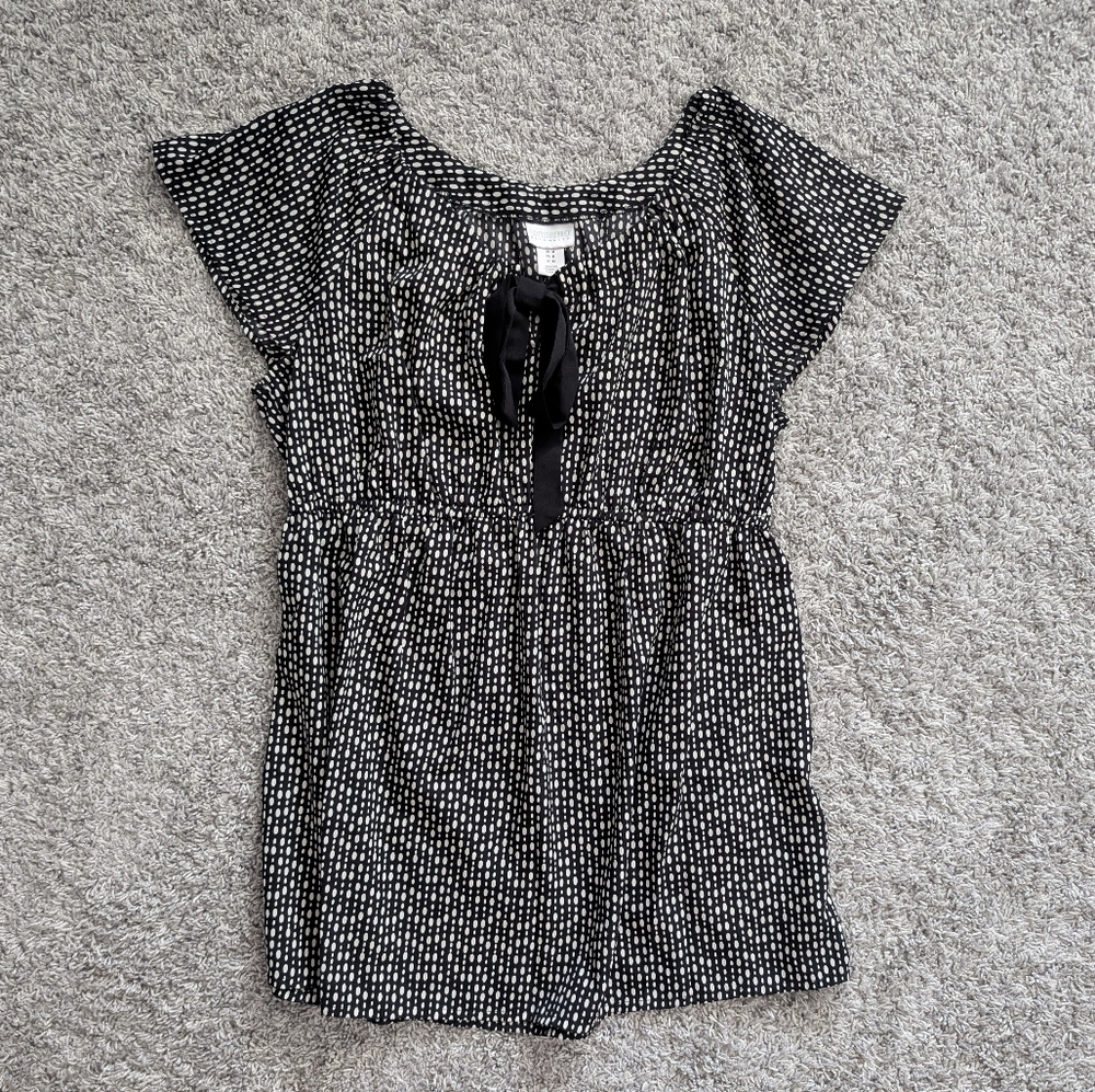 Black and White Women's Motherhood Maternity top Pregnancy Blouse